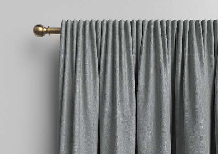 Delicate Chevron, Dark Blue - Made to Measure Curtains - Image 10